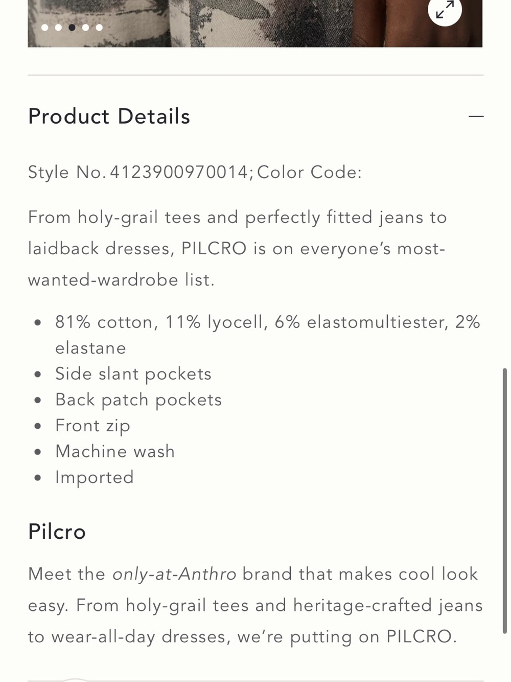 The Skipper Seamed High-Rise Crop Wide-Leg Pants by Pilcro: Camo Edition - Picture 4 of 16